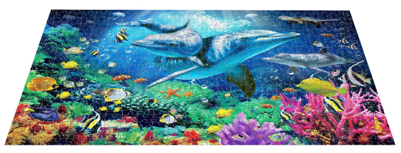 1000 Piece Jigsaw Puzzle for Adults with Poster – Colorful Puzzle Game, Stress Relief Activity & Home Wall Décor Gift