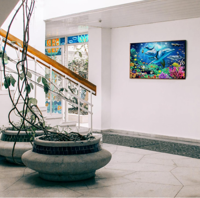 1000 Piece Jigsaw Puzzle for Adults with Poster – Colorful Puzzle Game, Stress Relief Activity & Home Wall Décor Gift