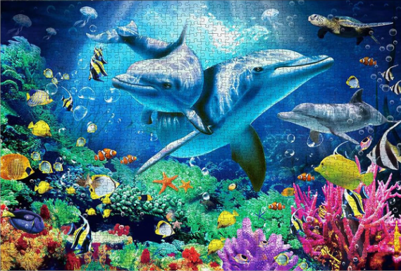 1000 Piece Jigsaw Puzzle for Adults with Poster – Colorful Puzzle Game, Stress Relief Activity & Home Wall Décor Gift