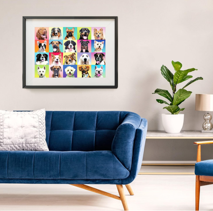 300 Piece Large Dog Jigsaw Puzzle for Kids and Adults with Poster – Fun Family Puzzle Game for Learning, Relaxation & Gift