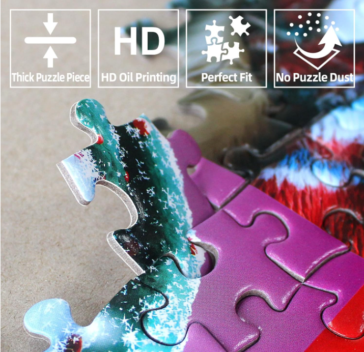 Halloween Jigsaw Puzzle 1000 Pieces for Adults – Haunted House, Pumpkins & Spooky Night Scene with Poster, Challenging Puzzle Game & Halloween Decor Gift